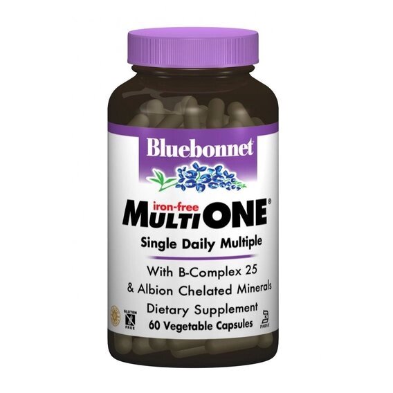 Вітамінно-мінеральний комплекс Bluebonnet Nutrition MultiONE Iron free 60 Veg Caps від компанії інтернет-магазин "БИТПРОМТОРГ" - фото 1