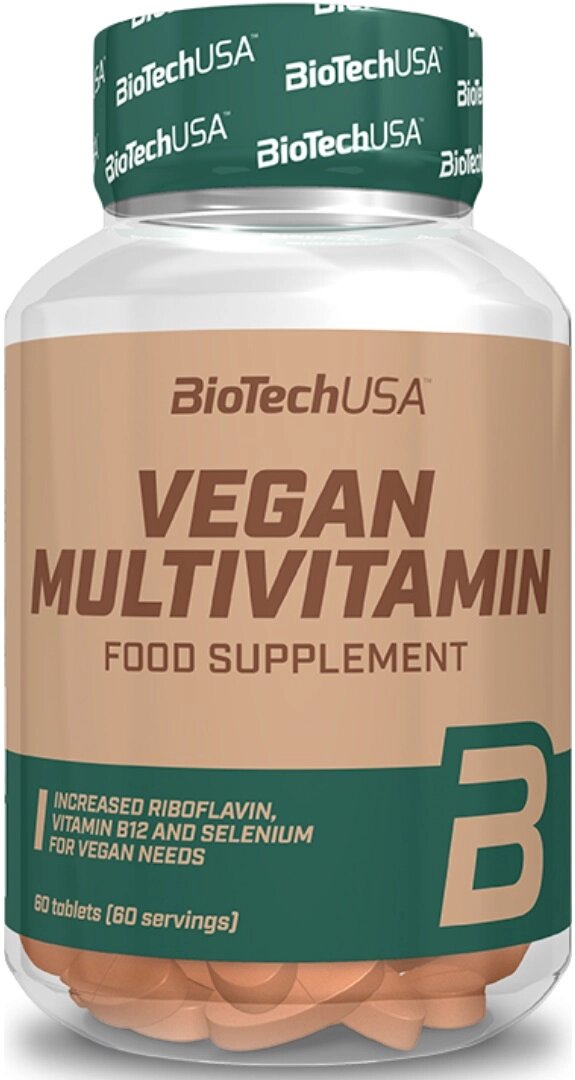 Вітамінно-мінеральний комплекс для спорту BioTechUSA Vegan Multivitamin 60 Tabs від компанії інтернет-магазин "БИТПРОМТОРГ" - фото 1