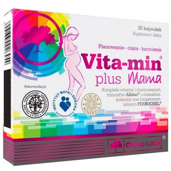 Вітамінно-мінеральний комплекс для спорту Olimp Nutrition Vita-Min Plus Mama 30 Caps від компанії інтернет-магазин "БИТПРОМТОРГ" - фото 1