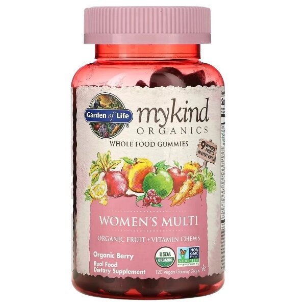 Вітамінно-мінеральний комплекс для жінок Garden of Life MyKind Organics Women's Multi 120 Veg Gummies Berries від компанії інтернет-магазин "БИТПРОМТОРГ" - фото 1