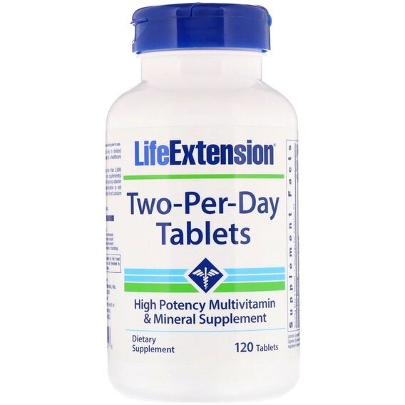 Вітамінно-мінеральний комплекс Life Extension Two-Per-Day 120 Tabs від компанії інтернет-магазин "БИТПРОМТОРГ" - фото 1