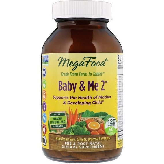 Вітамінно-мінеральний комплекс MegaFood Baby & Me 2 120 Tabs від компанії інтернет-магазин "БИТПРОМТОРГ" - фото 1