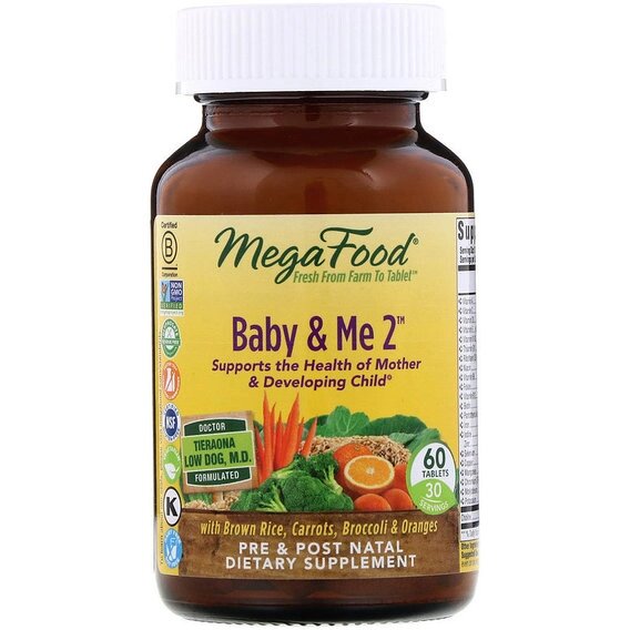 Вітамінно-мінеральний комплекс MegaFood Baby & Me 2 60 Tabs MGF-10314 від компанії інтернет-магазин "БИТПРОМТОРГ" - фото 1