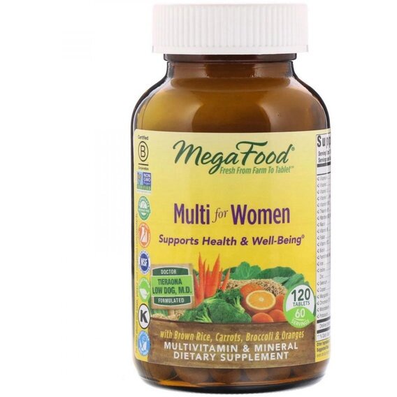 Вітамінно-мінеральний комплекс MegaFood Multi for Women 120 Tabs від компанії інтернет-магазин "БИТПРОМТОРГ" - фото 1