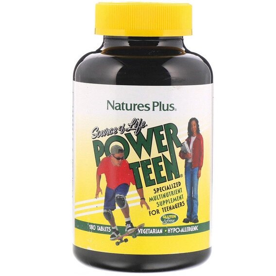 Вітамінно-мінеральний комплекс Nature's Plus Source of Life Power Teen 180 Tabs NTP29992 від компанії інтернет-магазин "БИТПРОМТОРГ" - фото 1