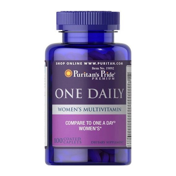 Вітамінно-мінеральний комплекс Puritan's Pride Women's One Daily Multivitamins 100 Caplets від компанії інтернет-магазин "БИТПРОМТОРГ" - фото 1