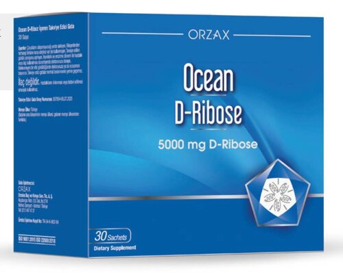 Вітамінний комплекс Orzax Ocean D-Ribose 5000 мг 30 пакетиків (0057)