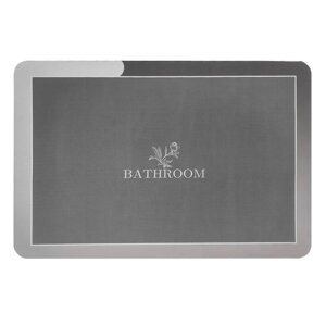 Вологопоглинаючий килимок сірий "Bathroom" 40*60CM*3MM (D) SW-00001563