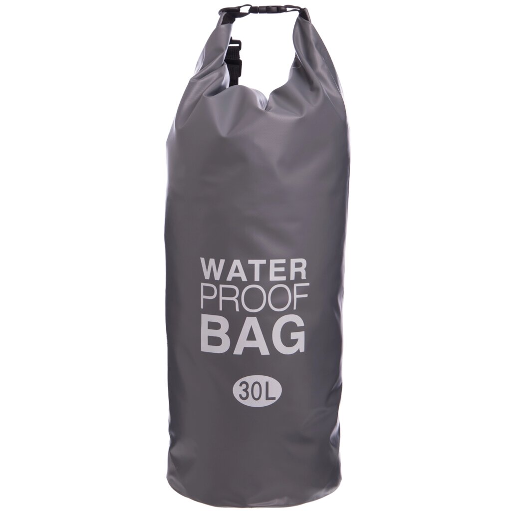 Водонепроникний гермомішок з плечовим ременем Waterproof Bag 30л TY-6878-30 (PVC) Сірий (PT0509) від компанії інтернет-магазин "БИТПРОМТОРГ" - фото 1