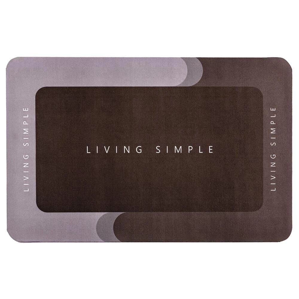 Вологопоглинаючий килимок сірий "Living Simple" 40*60CM*3MM (D) SW-00001572 від компанії інтернет-магазин "БИТПРОМТОРГ" - фото 1