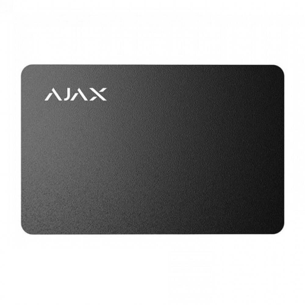 Захищена безконтактна карта Ajax Pass black (комплект 3 шт.) для клавіатури KeyPad Plus від компанії інтернет-магазин "БИТПРОМТОРГ" - фото 1