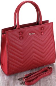 Жіноча сумка з еко шкіри David Jones CM5400 Червона
