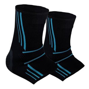 Бандажі на гомілкостоп Power System PS-6022 Ankle Support Evo Black/Blue (2шт.) L