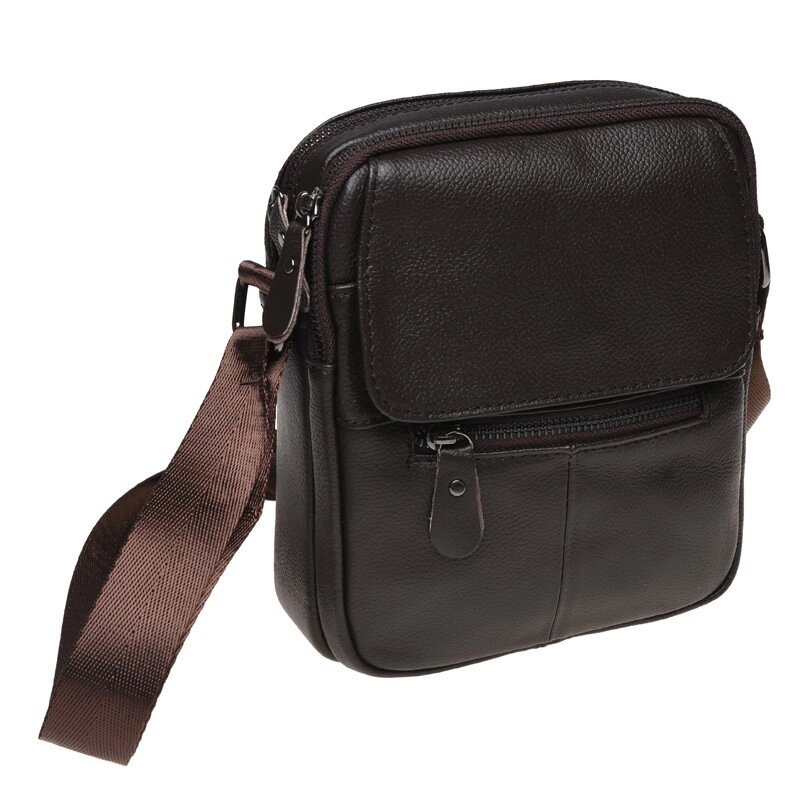 Чоловіча шкіряна сумка Borsa Leather k11169-brown від компанії Інтернет магазин "DOST ZAKUPKA" - фото 1