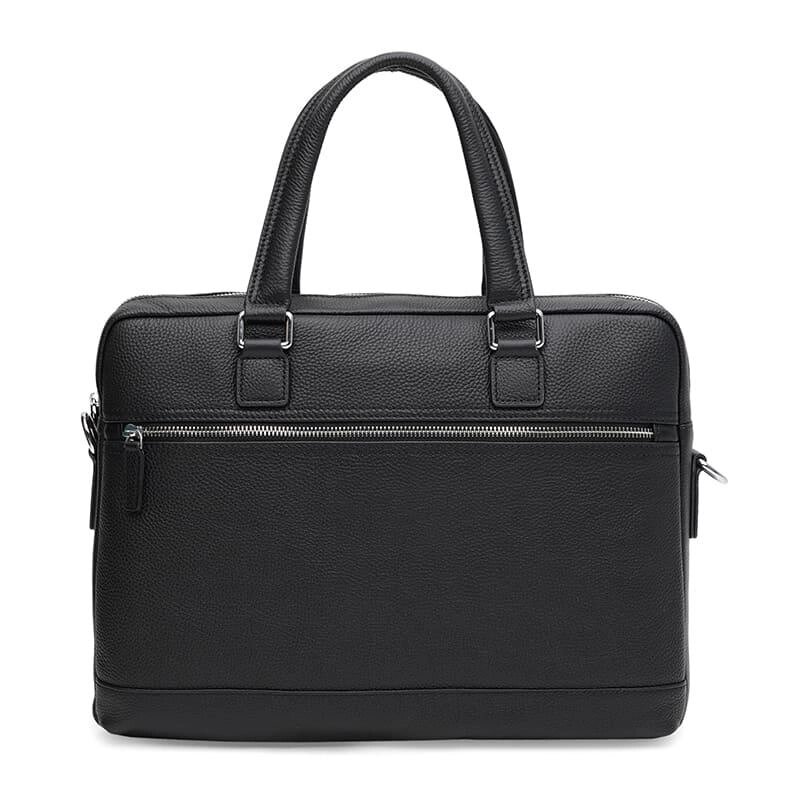 Чоловіча шкіряна сумка Borsa Leather K16613-1-black від компанії Інтернет магазин "DOST ZAKUPKA" - фото 1