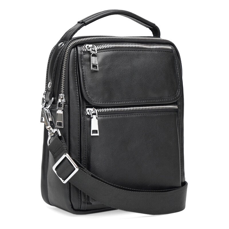 Чоловіча шкіряна сумка Ricco Grande K16353-black від компанії Інтернет магазин "DOST ZAKUPKA" - фото 1