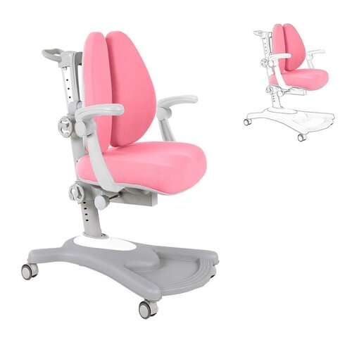 Дитяче ергономічне крісло FunDesk Fortuna Pink з підлокітниками