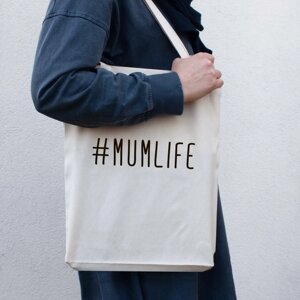 Екосумка "Mumlife", Бежевий, Beige, англійська