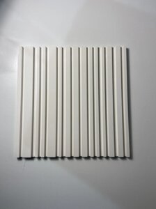 Гіпсові 3D панелі Gipster Led Barcod 500*500мм Білий