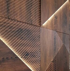 Гіпсові 3D панелі Gipster "Lines Light Wood" 500*500*25 мм колір в асортименті