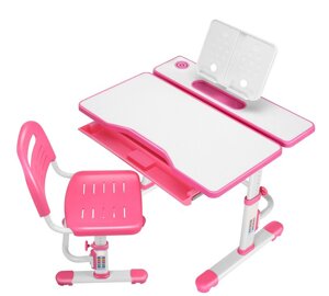 Комплект Cubby парта та стілець-трансформери Botero Pink