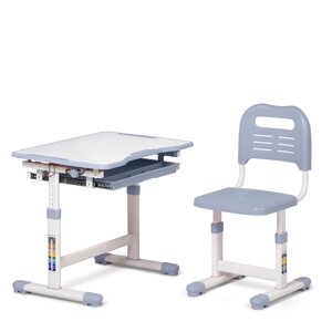 Індивідуальний комплект парта та стілець-трансформери FunDesk Sole Grey