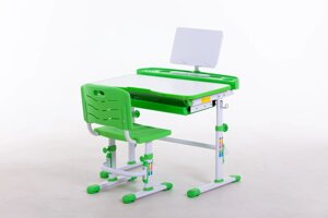 Комплект Парта та стілець-трансформери Funkids М8045Green+Підставка для книг!