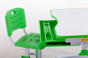 Комплект Парта та стілець-трансформери Funkids М9047 Green+Підставка для книг!