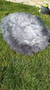 Килим зі шкірок ісландської овчини (довжинношерстий)сірий