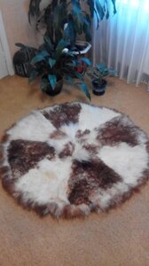 Килимок (килим) з овчини (круглий)