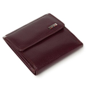Маленький жіночий гаманець Butun 590-004-002 шкіряний бордовий