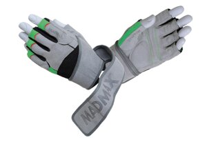 Рукавички для фітнесу MadMax MFG-860 Wild Grey/Green XL