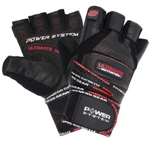 Рукавички для фітнесу Power System PS-2810 Ultimate Motivation Black/Red Line M