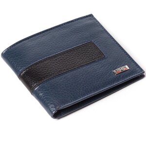 Чоловічий гаманець шкіряний синій BUTUN 118-004-057