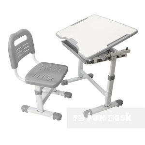Комплект парта та стілець-трансформери FunDesk Sole Grey