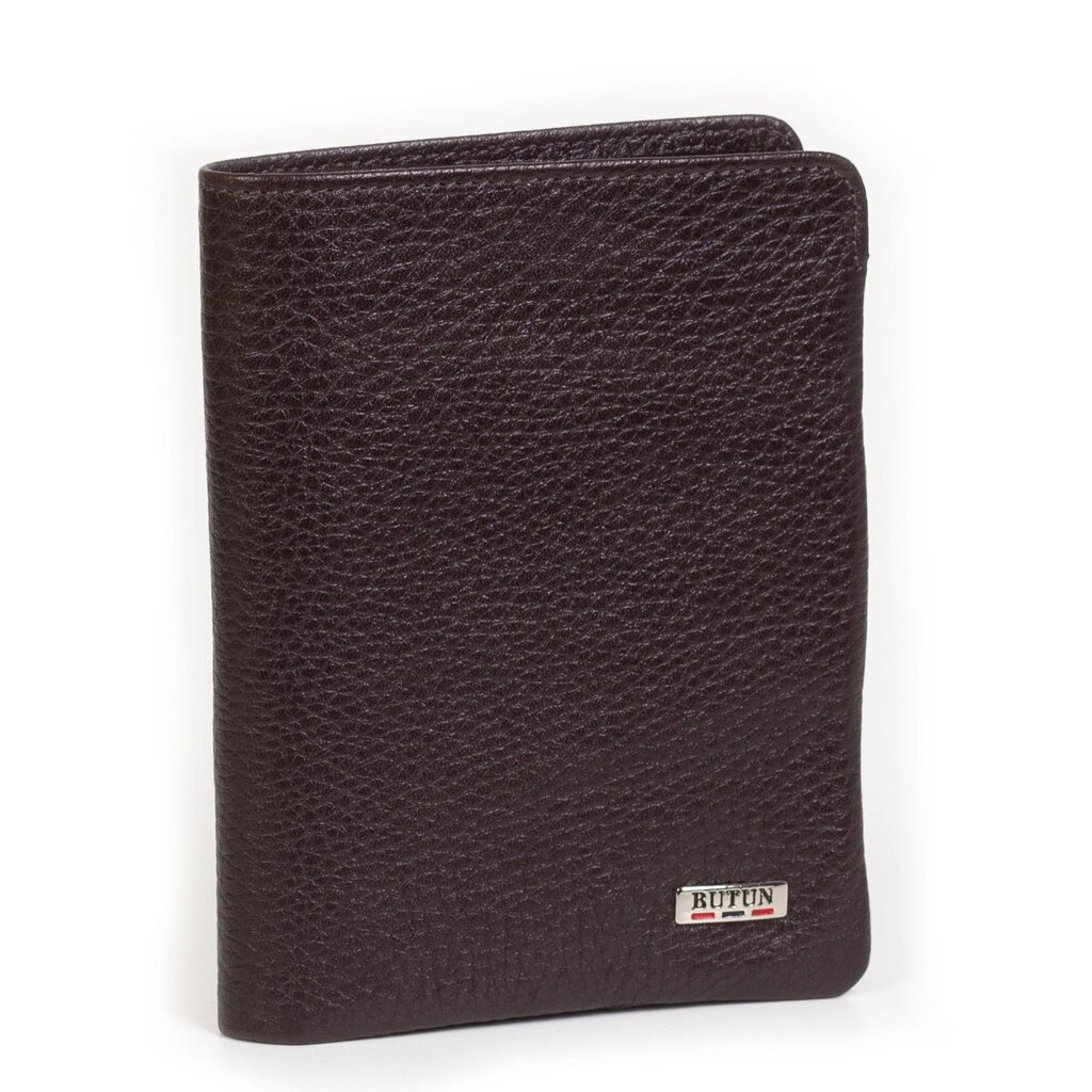 Чоловічий гаманець BUTUN 237-004-004 шкіряний коричневий - переваги