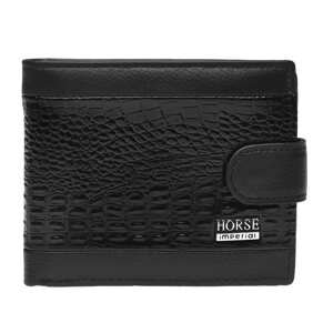 Чоловічий шкіряний гаманець Horse Imperial K1к023-1-black