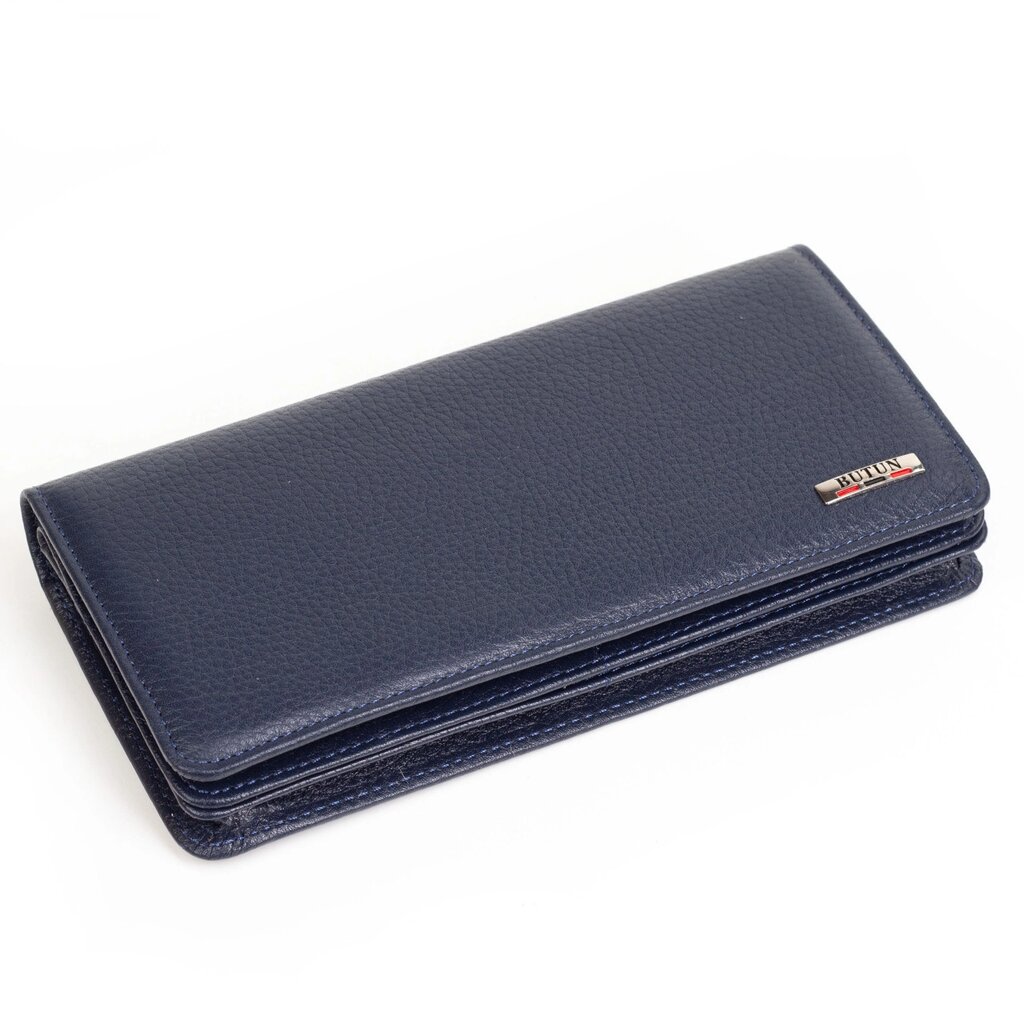 Жіночий шкіряний гаманець BUTUN 641-004-034 синій - знижка