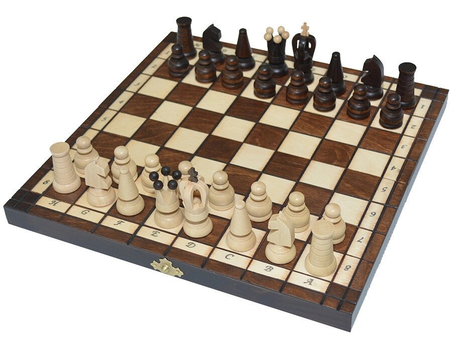 Шахи + шашки, 31х31 см. Набір настільних ігор 2 в 1 - вибрати