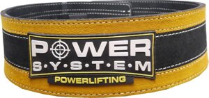 Пояс для важкої атлетики Power System Stronglift PS-3840 Black/Yellow L/XL