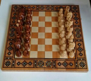 Шахи-нарди-шашки (3в1) 50 см на 50 см