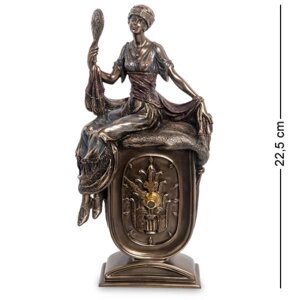 Статуетка-годинник Veronese Дівчина з дзеркалом WS-972