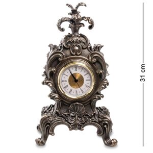 Статуетка-годинник Veronese в стилі бароко Королівська квітка WS-614