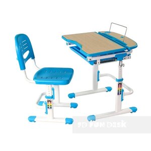 Парта і стілець-трансформери комплект FunDesk Sorriso Blue