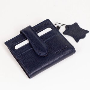 Жіночий маленький шкіряний гаманець Karya 0021-44 синій