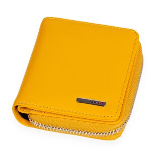 Жіночий маленький шкіряний гаманець Karya 2012-56 жовтий