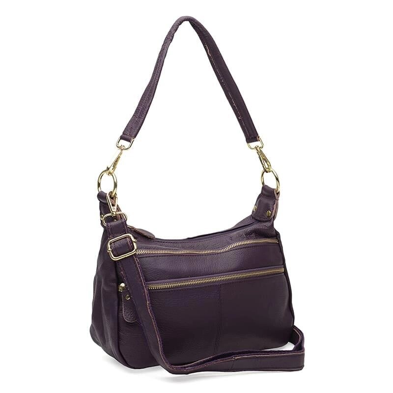 Жіноча шкіряна сумка Borsa Leather K1213-violet від компанії Інтернет магазин "DOST ZAKUPKA" - фото 1