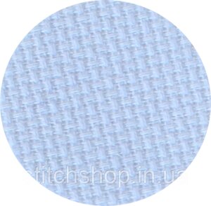 3706/503 Канва Stern-Aid 14/54 Zweigart, блакитний, ширина — 110 см, тканина для вишивання.