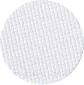 3793/100 Канва Fein-Aida 18/70 Zweigart, білий, ширина — 110 см, тканина для вишивання.