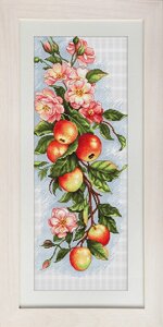B211-композиція з яблуками. Luca-S. Набір для вишивання нитками
